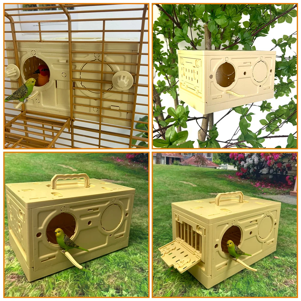 Plastic Folding Pigeon Cage Small Pet Bird Carrier Cage Bird Travel Cage Pigeon Nest Box Training Release Competition