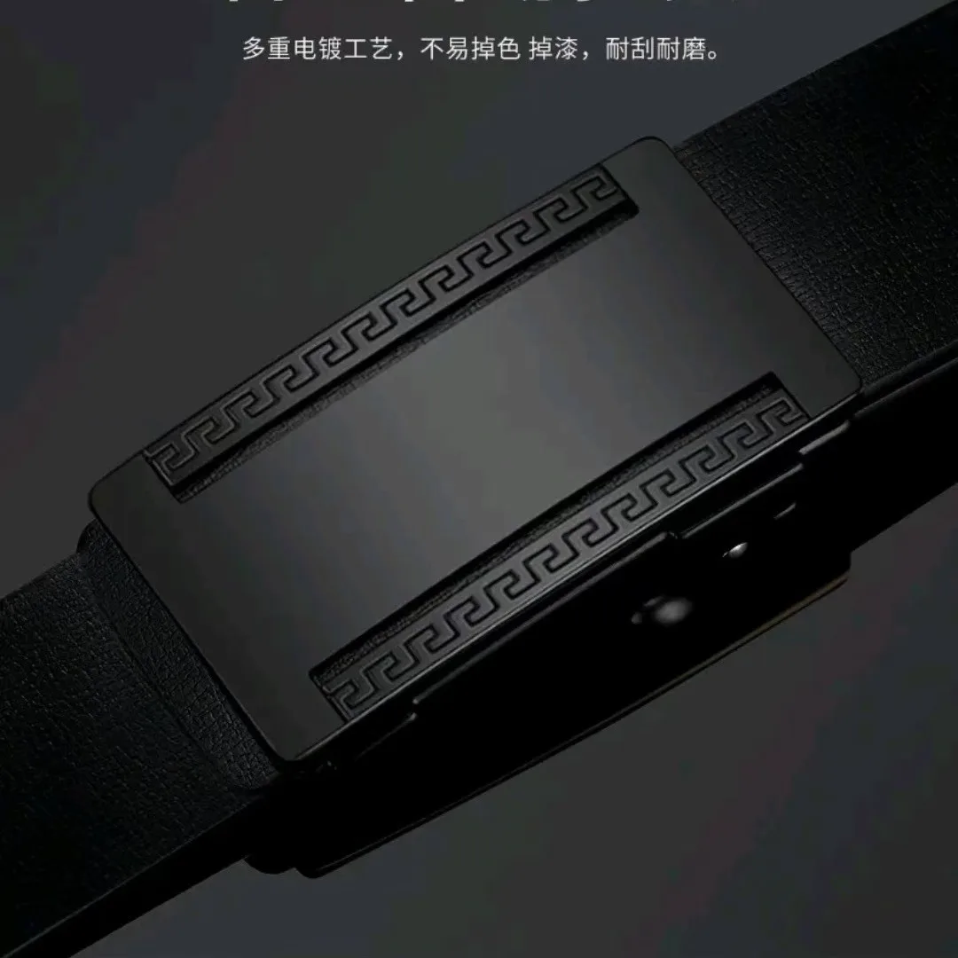 Novo cinto de couro masculino da moda – cinto de couro de negócios para jovens, cintura elegante e durável para uso casual e formal