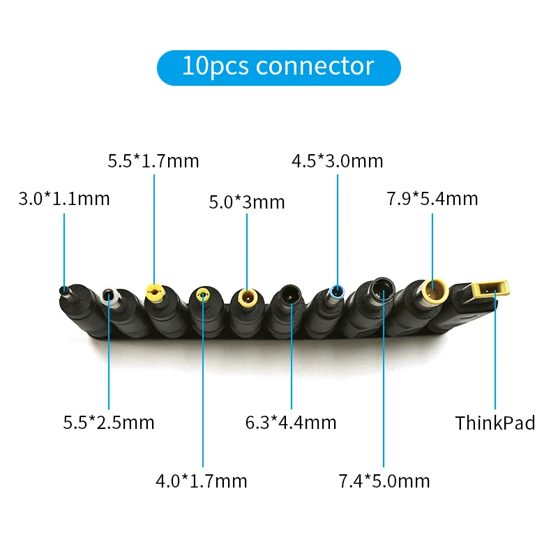 10PCS AC DC Jack Adapter Universal Plug DC 5.5MM*2.5MM 4.0MM*1.7MM 6.3MM*4.4MM 3.5MM*1.35MM Thinkpad DC Micro USB Connector