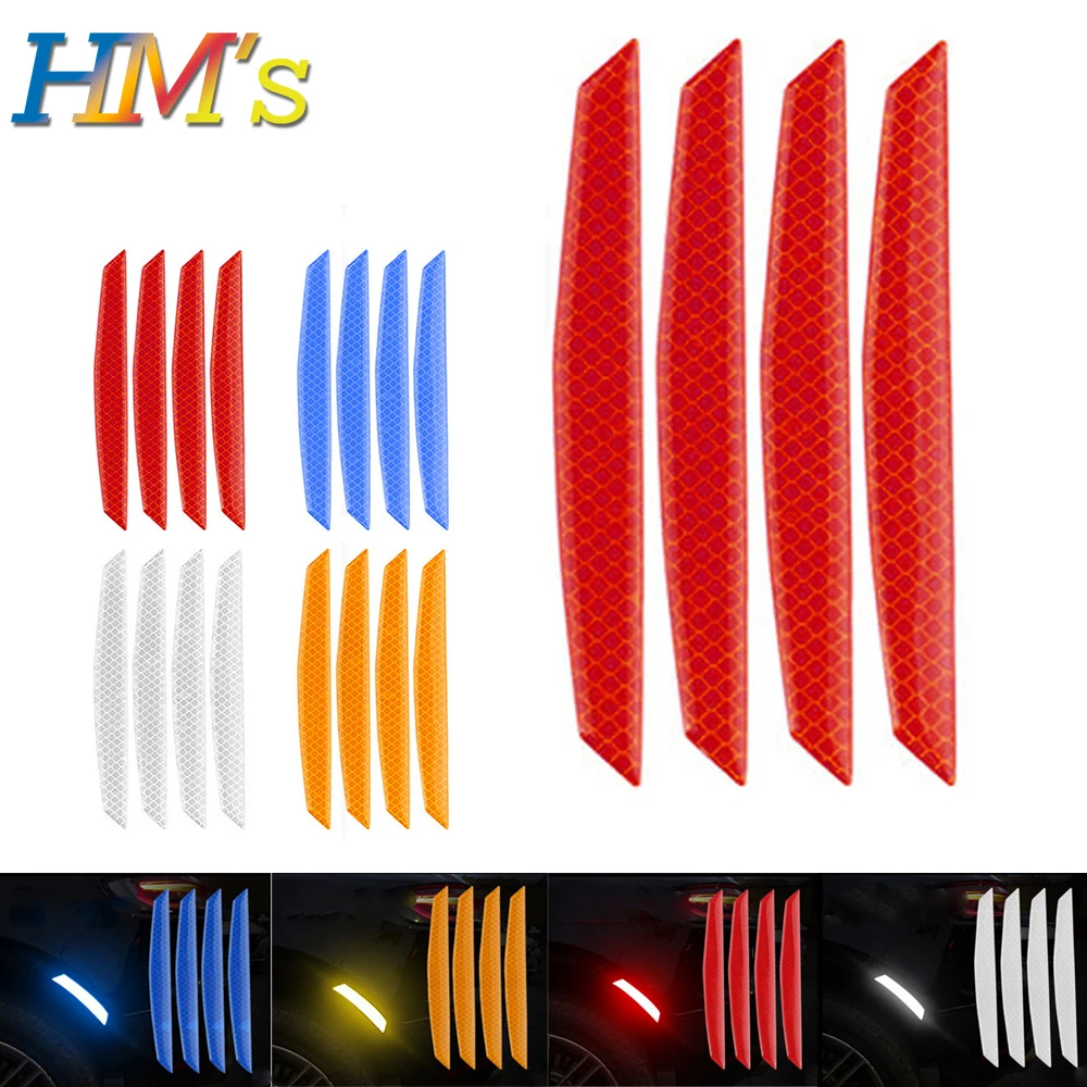 

Car For Mini Cooper JCW Clubman Countryman Reflective Stickers Wheel Eyebrow Sticker Warning Reflector Stickers 4Pcs/Set