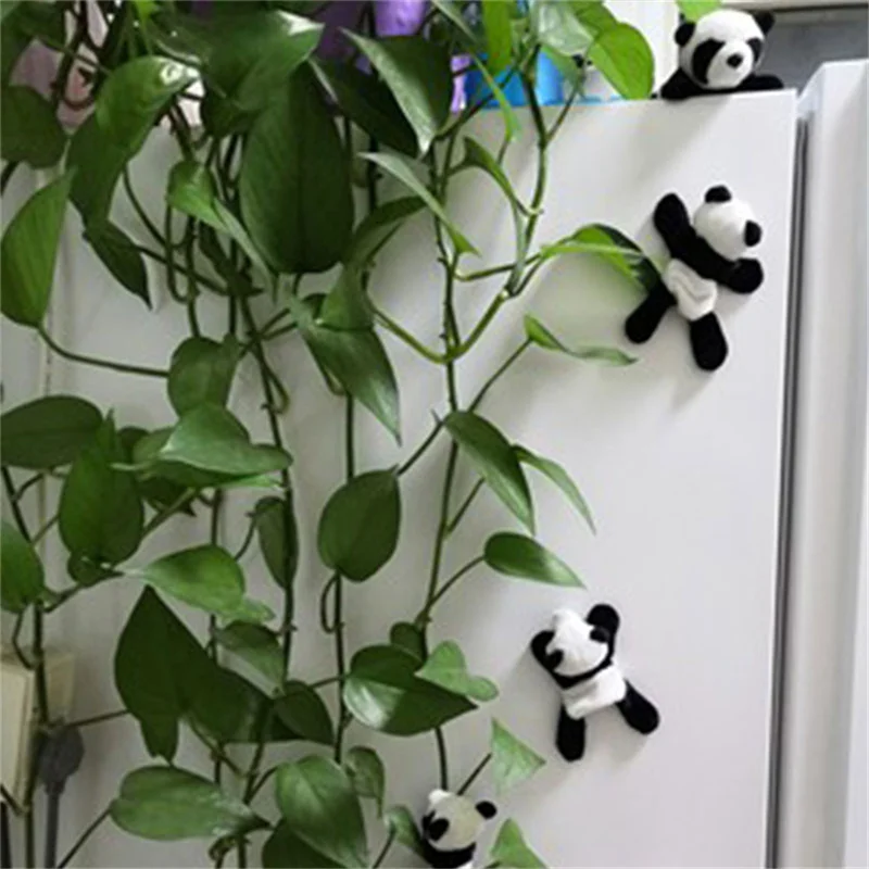 1/2/4PCS Cartoon Cute Soft Plush Panda Fridge Strong Magnet Refrigerator Sticker Home Decor Souvenir Kitchen Accessories Home