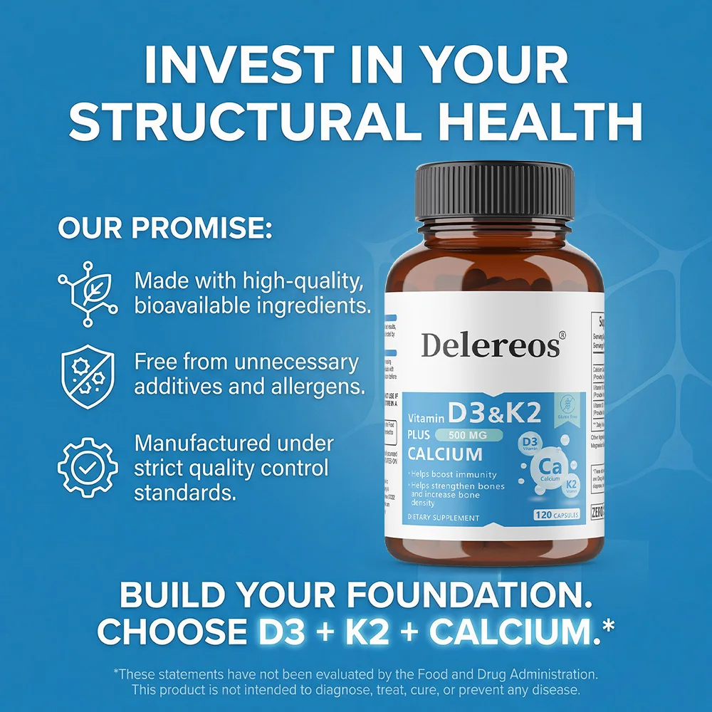 Calcium Vitamin D3 K2 Joint Support Supplement, for Heart & Bone Health, Cardiovascular & Immune Support