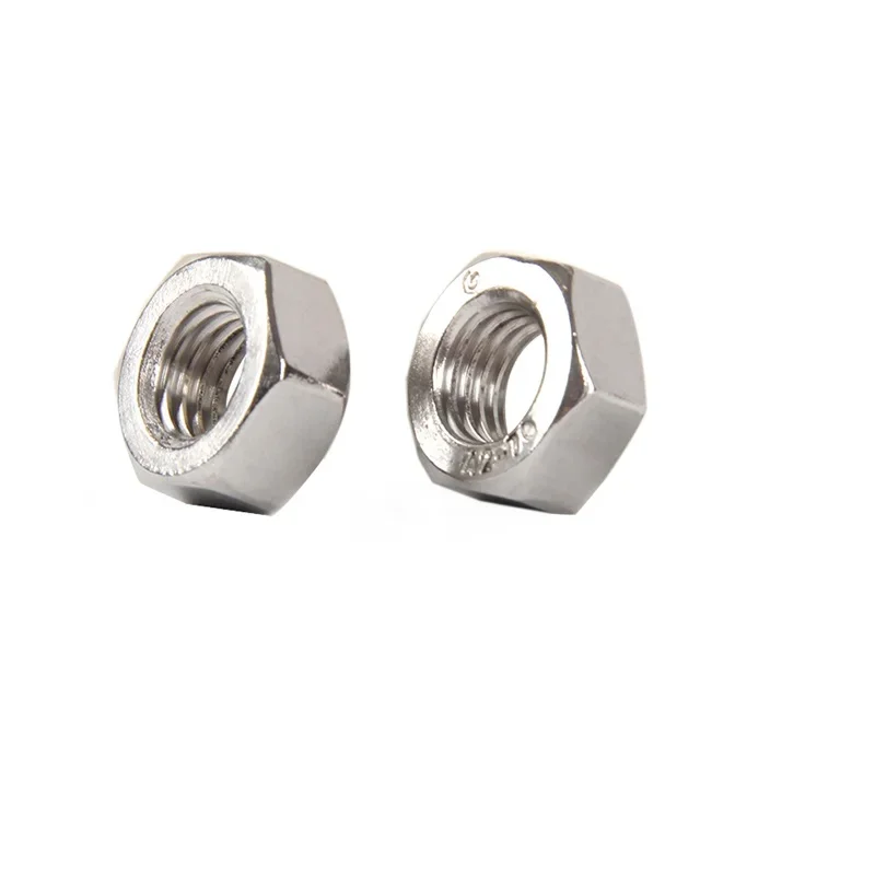 304 stainless steel nut inch hex nut British standard screw cap 1/8 5/32 3/16 1/4 5/16 3/8 7/16 1/2 5/8 3/4 7/8 1-8