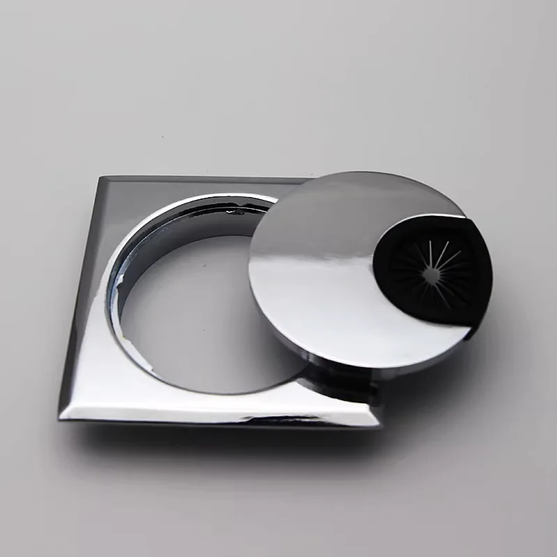 Zinc Square 60mm Desktop Cord Wire Hole Cover Grommet Bronze Chrome Satin Nickel