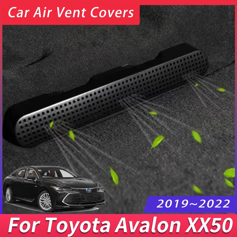 2 Pcs Car Air Vent Covers For Toyota Avalon XX50 2019~2022 2020 MK5 Seat Air Duct Outlet Exhaust Cover Auto Accessories interior