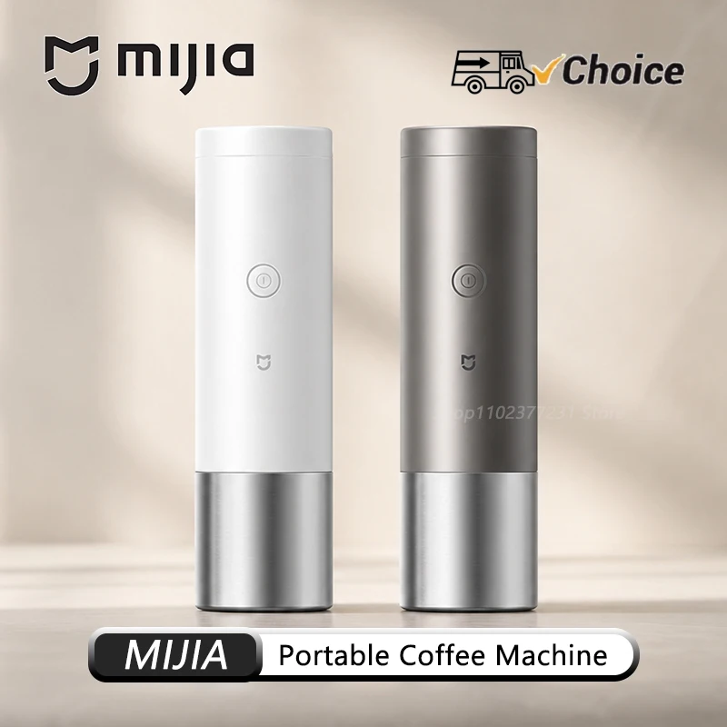 NEW Mijia Portable Coffee Machine Mini Handheld Automatic for Home Office Use Capsule Coffee Powder Dual-Purpose