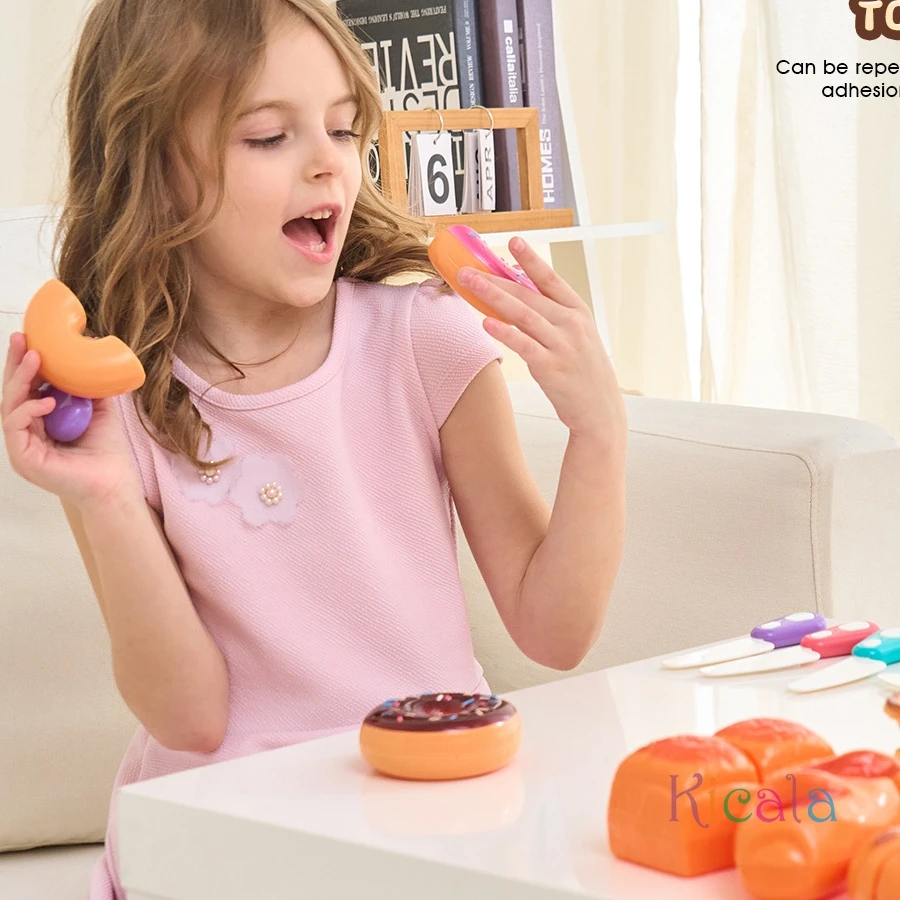 Maison de jeu, jouets de coupe de pain, Simulation de nourriture, Dessert, jouet de cuisine ABS coloré pour filles, cadeau d'anniversaire et de noël