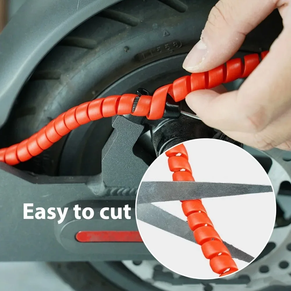 Cable Sleeve Bike Wire Protector 1M Spiral Cable Protector Wire Harness Tube Anti Wear Protective Sleeve For  Motorcycle E-Bike Electric Scooter Line Organizer AliExpress 201355758