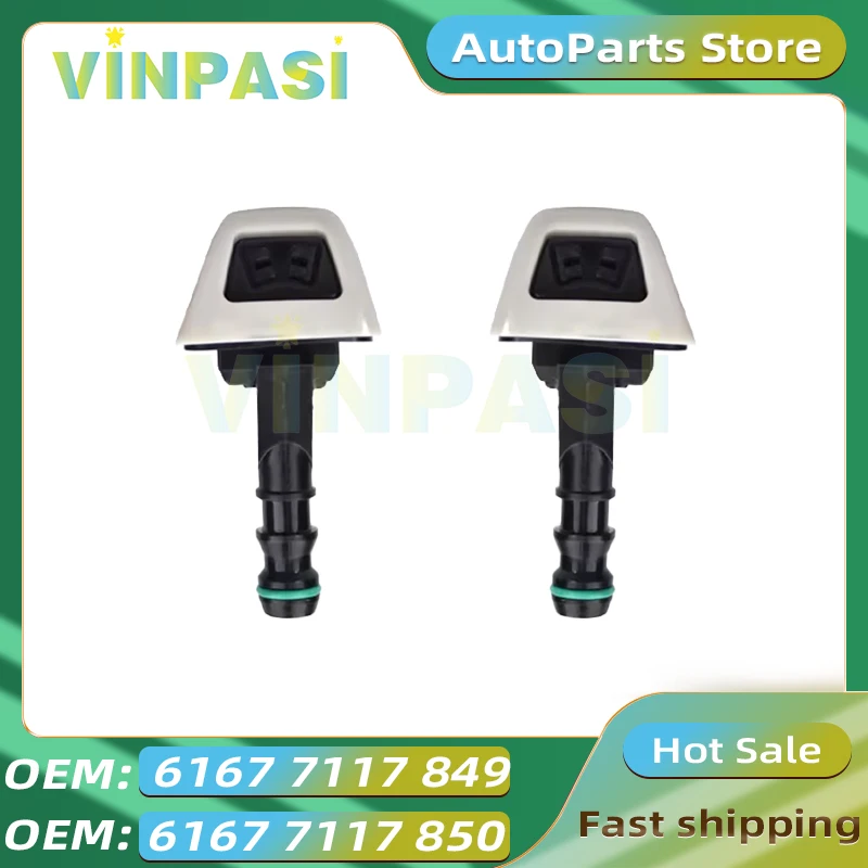 Headlight Washer Nozzle Headlight Spray Nozzle Suitable for BMW 1 Series E87  Windshield Washer Pump 61677117849 61677117850