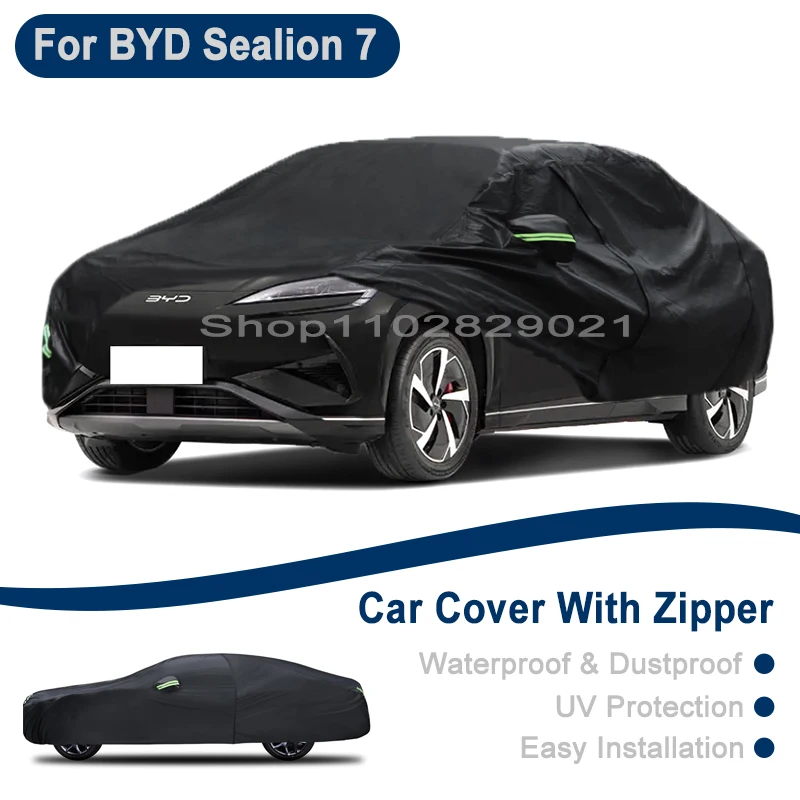 

Всепогодный чехол для автомобиля BYD Sealion 7 07 EV - с боковой молнией, водонепроницаемый, пылезащитный, солнцезащитный