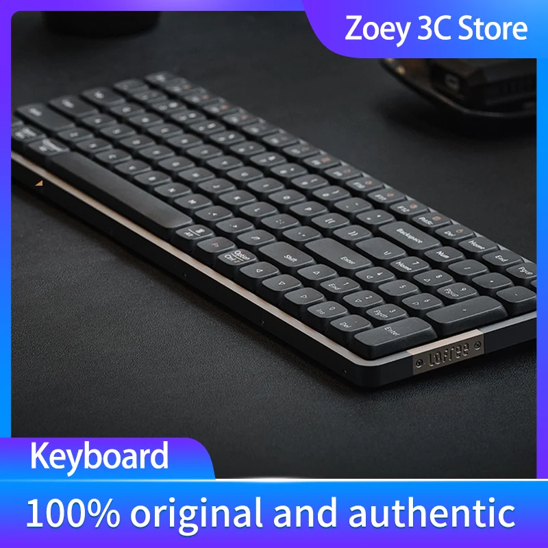 Flow Low Profile Wireless Mechanical Keyboard 100keys Bluetooth Gasket 2-Mode Game for Gamer Laptop PS4 Xbox IPhone IPad