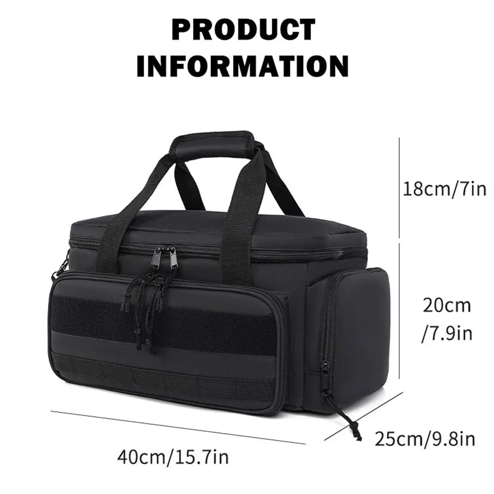 Multipocket Electrician Tool Tote Bag Wear-Resistant Wide Mouth Tool Storage Bag with Handle Thick Tools Collection Bag