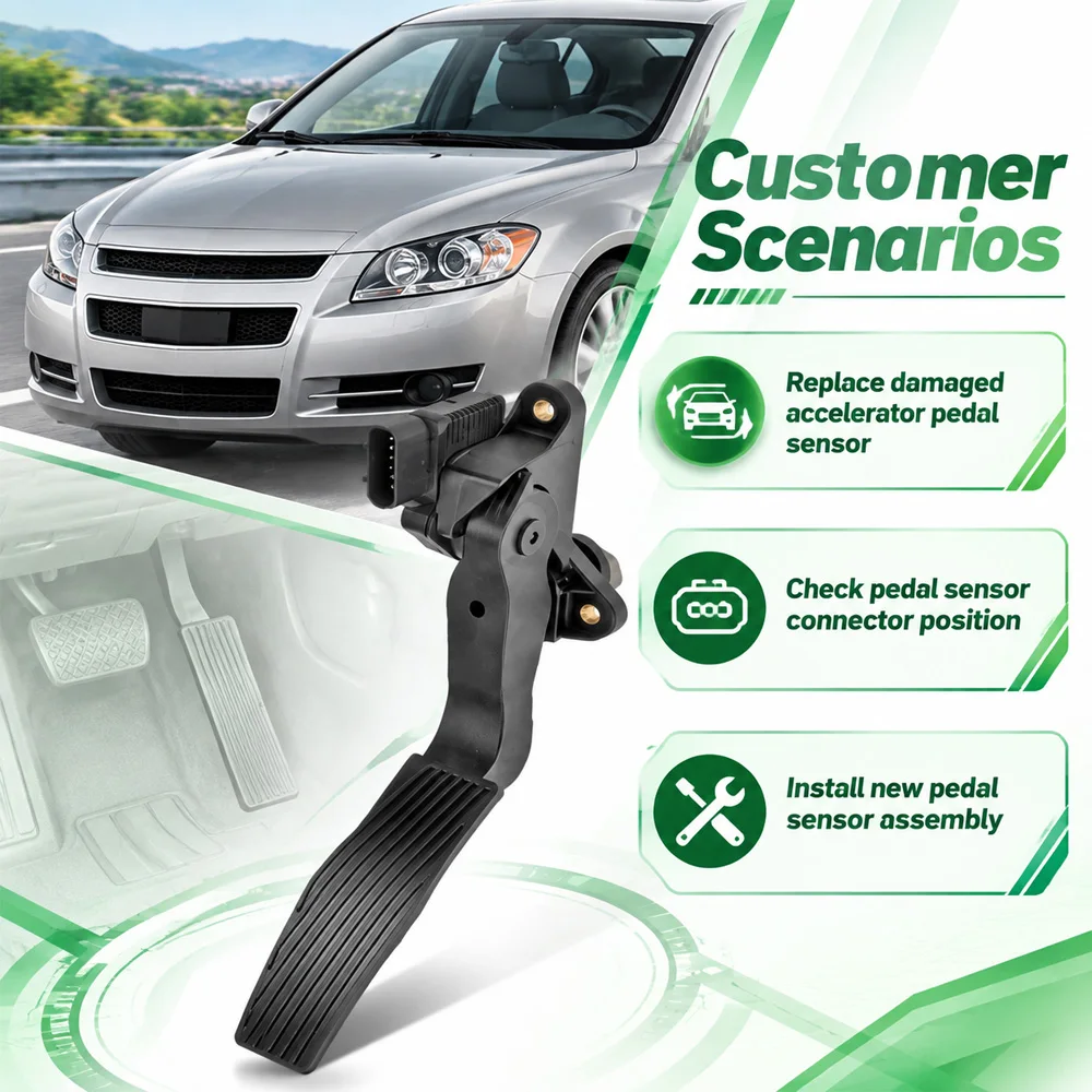 Car Accelerator Pedal Position Sensor Assembly for Chevrolet Malibu 2004-2012 Pontiac G6 2005-2010 Saturn Aura 2007-2009