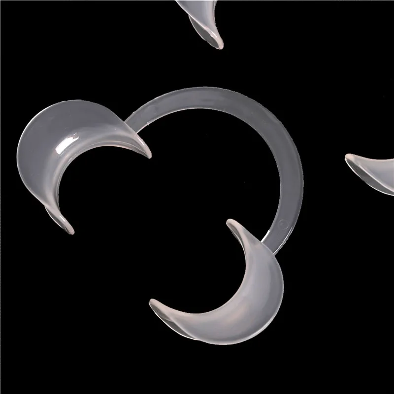 Abridor de boca tipo C, de plástico para labios y mejillas Retractor de ortodoncia Dental, 2 piezas