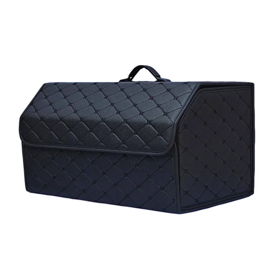 

Handheld car storage box leather folding storage box multifunctional car storage box organizing box