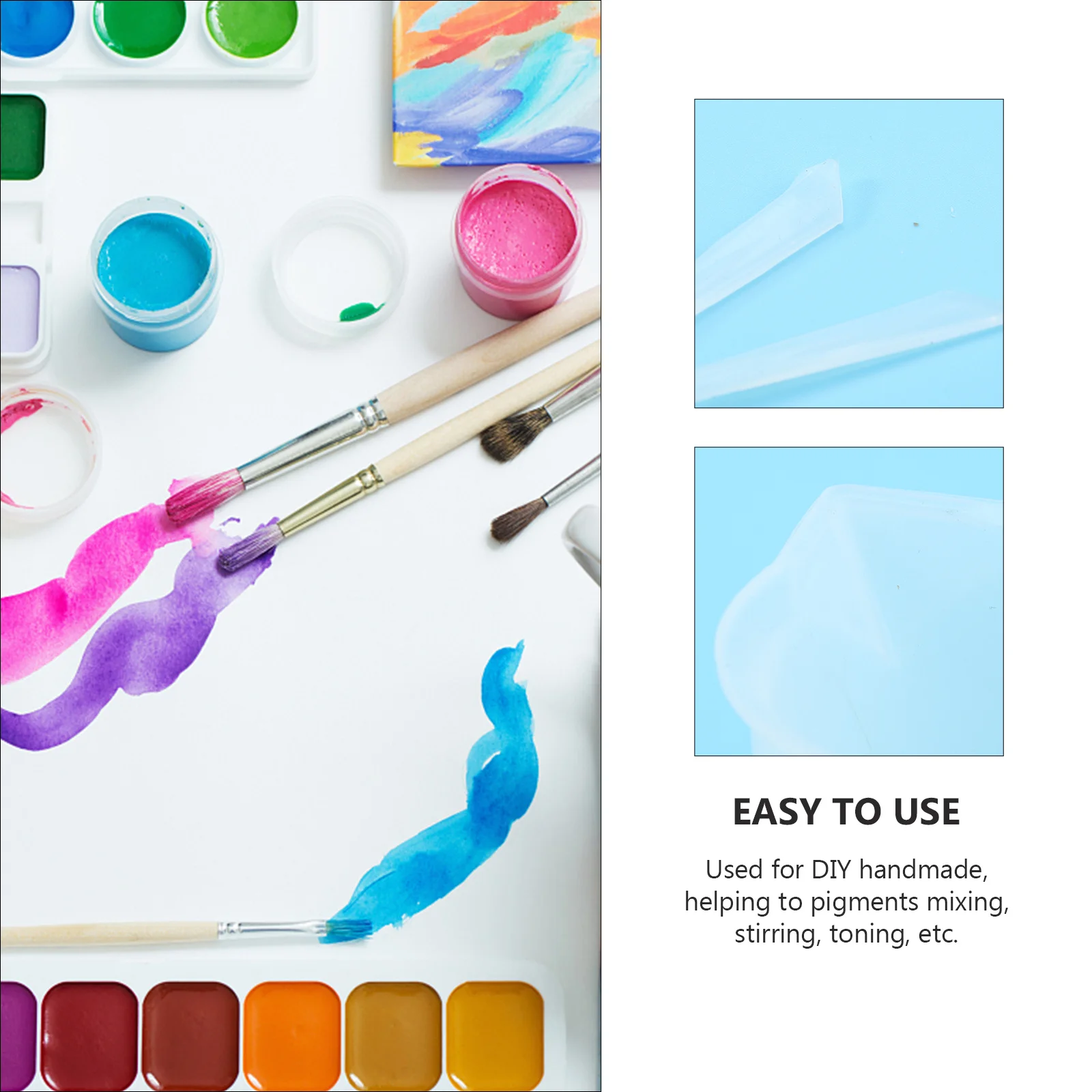 

8 pcs Silicone Dispensing Cup For Diy Craft Pigment Mixing Measuring Tool Resin Art Jewelry Making Color Toning Cup