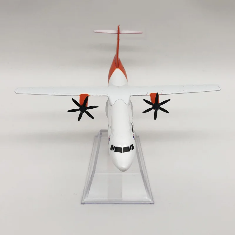 16CM 1:400 Model Diecast Alloy Airplane Air ATR-72 Malaysia Firefly Propeller Airline Display Toys Model With Stand Display Fans