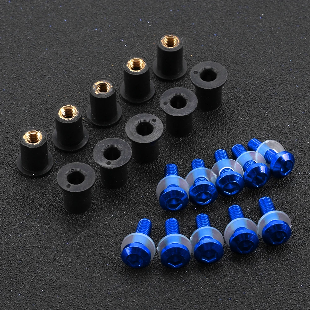 M5 Windscreen Windshield Bolts Screw For Yamaha FZ1 FZS1000 Fazer FZ6R FZ6 FZ8 N/S Fazer FZ16 FJR 1300 TDM 900 TRACER 900 FJ-09