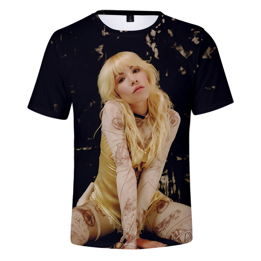 

Carly Rae Jepsen Tshirt Crewneck Short Sleeve Women Men T-shirt American Pop Singer Casual Style 3D Clothes