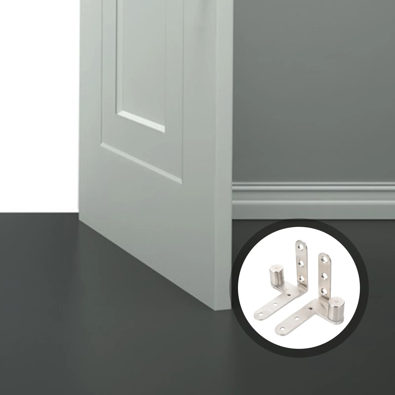 

2 шт. скрытых петель из высококачественного металла для окон, дверей, шкафов и мебели, широкое применение, плавное и бесшумное открывание/закрывание