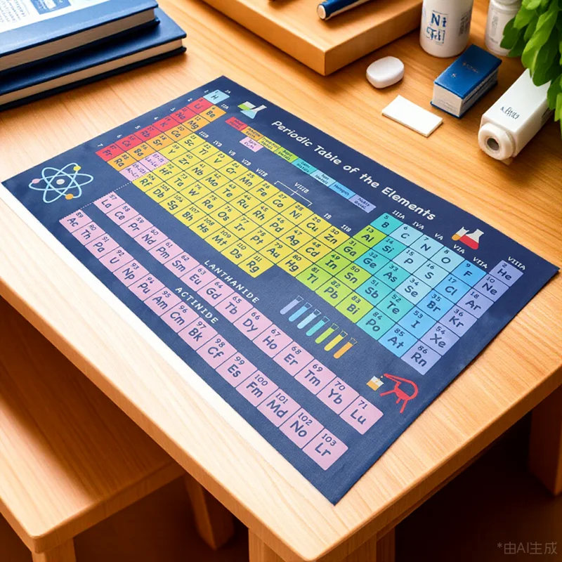 

Bright Colorful Chemistry Periodic Table Poster Science Wall Art For Classroom Home Schooling With Number Symbol State