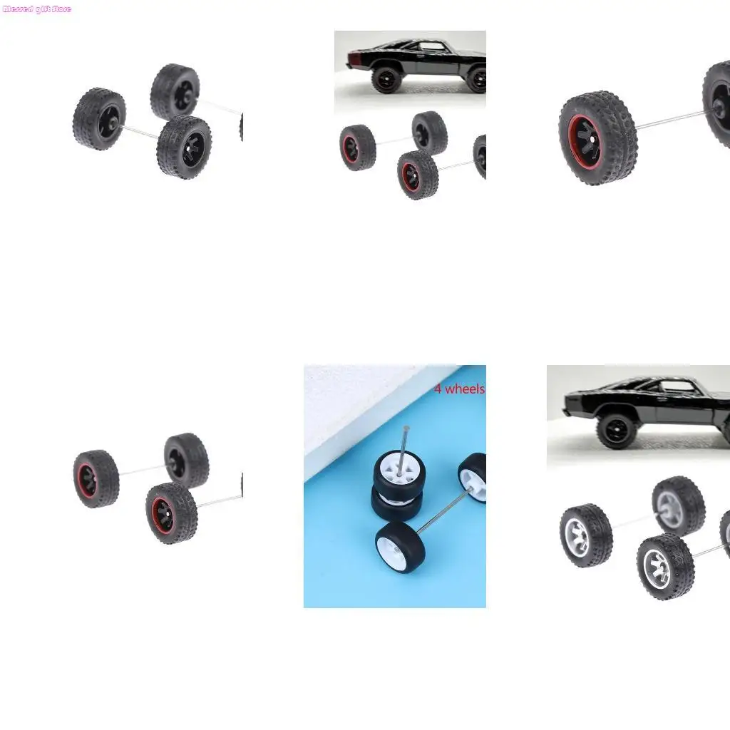 

D0JC Набор из 4 колес в масштабе 1/64 с круглыми стержнями для модернизации литых моделей автомобилей