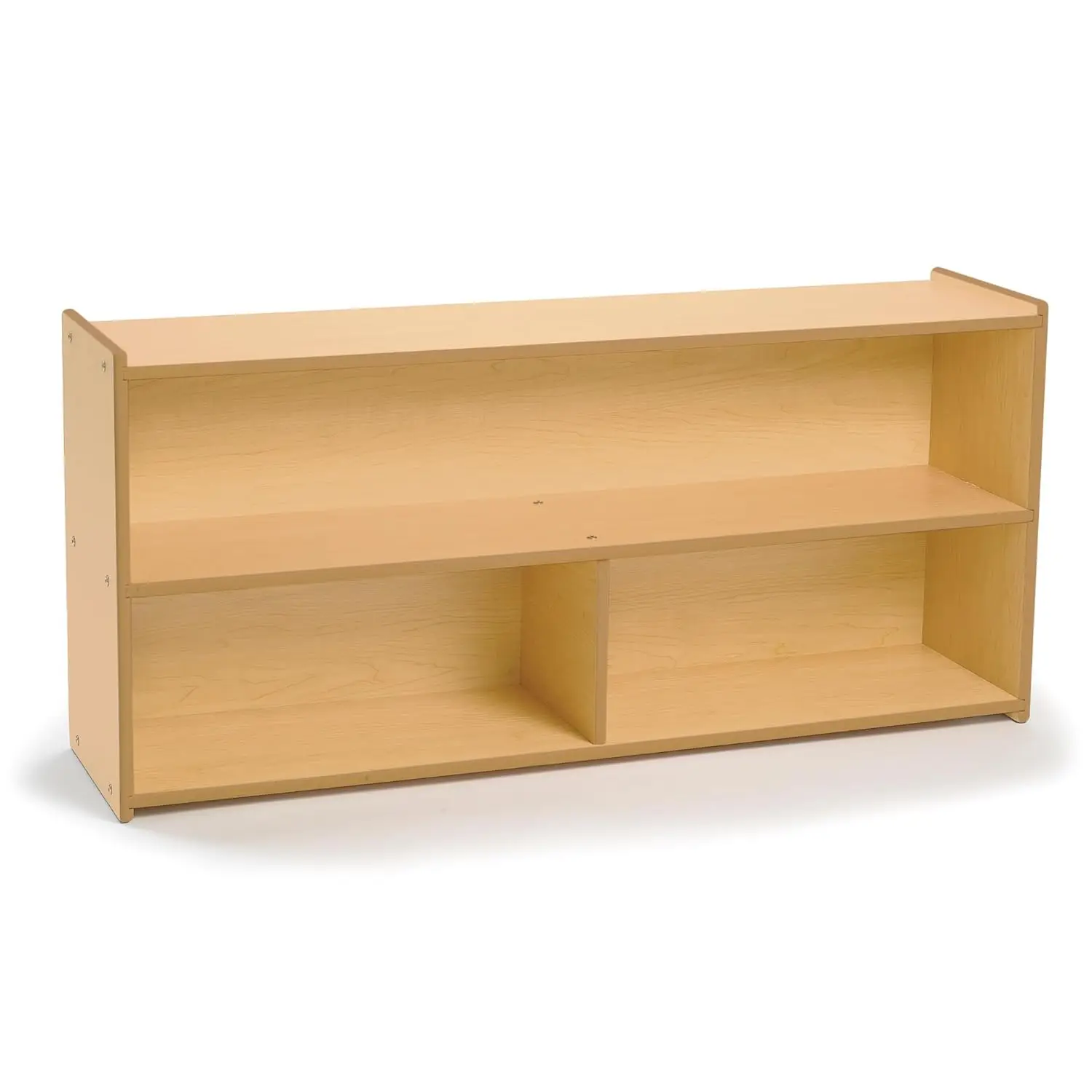 

2-Shelf Toddler Storage Organizer, 48"L x 23"H, Kids Bookshelf for Classroom Playroom Nursery Montessori