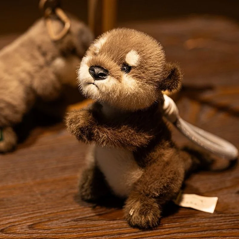 

Плюшевая игрушка-подвеска в виде выдры, милая имитация, молящаяся за благословения, мягкая и очаровательная игрушка-подвеска в виде выдры, успокаивающая игрушка, подарок на день рождения