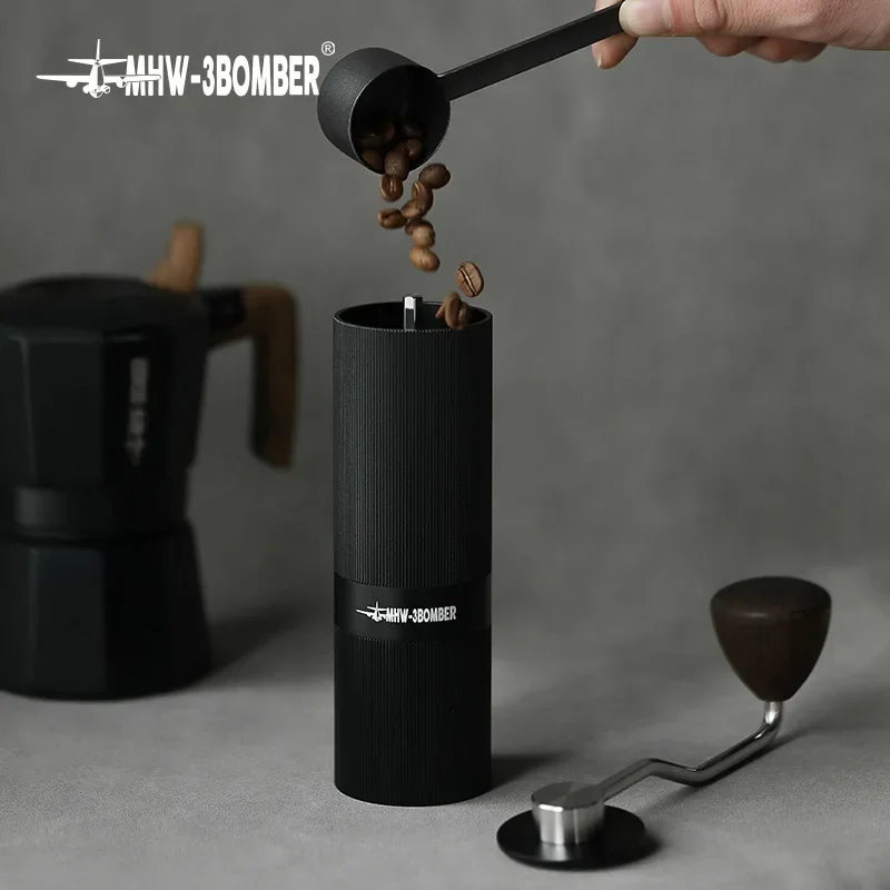

MHW-3BOMBER 6 Core Manual Coffee Grinder Detachable Hand-cranked Bean Grinder Household Coffee Utensils Adjustable Coarseness