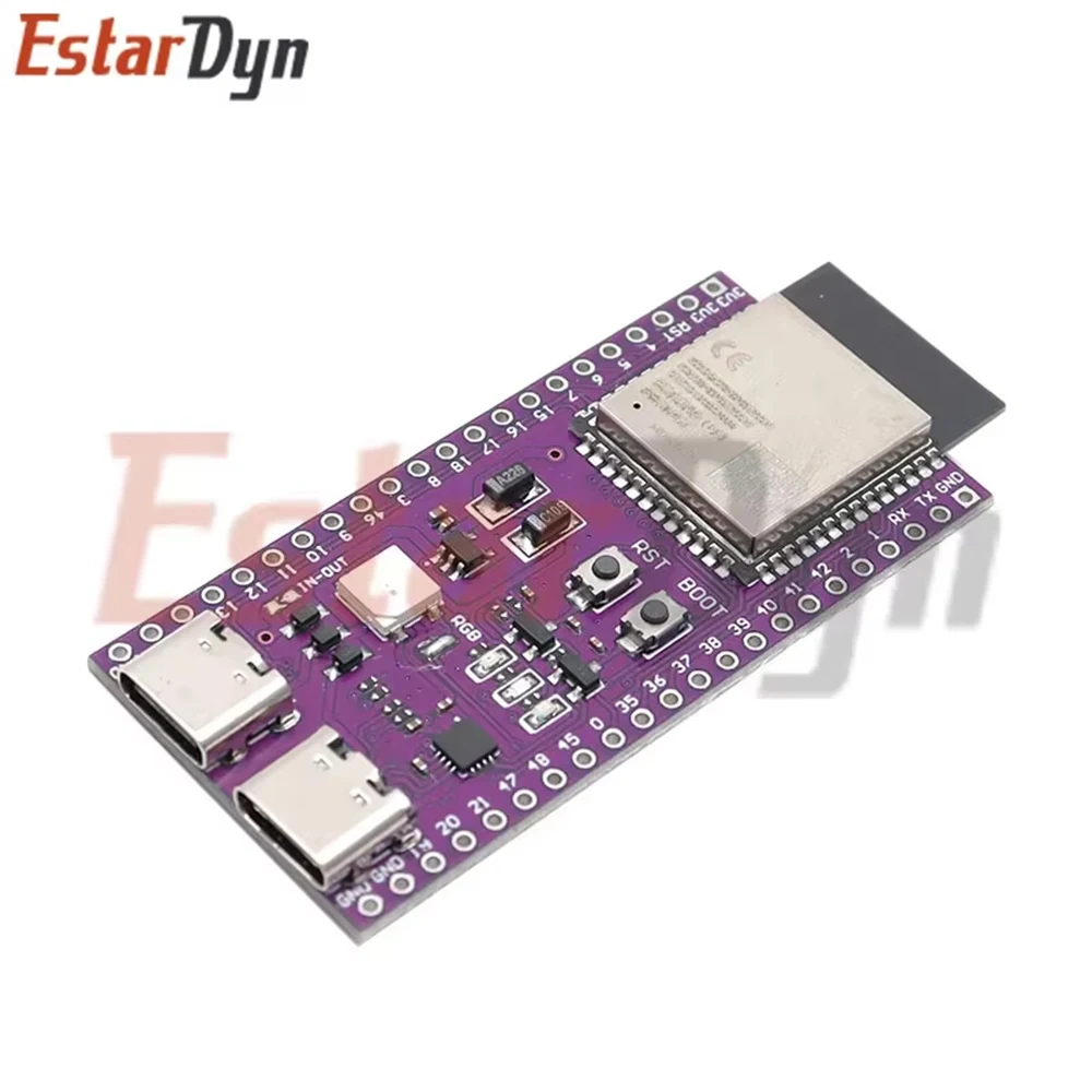 Dual Type-C USB ESP32-C3/S3 AI-C3/AI-S3 Dev Board، 16MB Flash 8MB RAM، IoT WiFi Bluetooth Development Kit Module #6