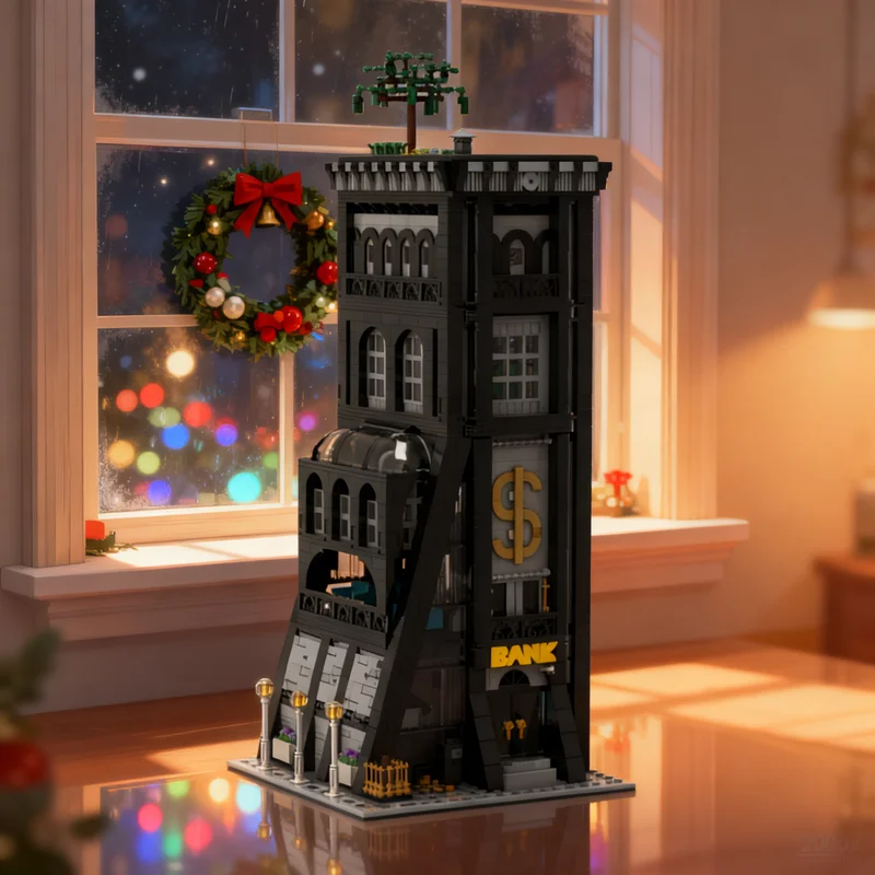 

3948pcs MOC International Bank City Model Building Blocks Construction Christmas Gifts Toy Creative DIY Idea Kids Architecture