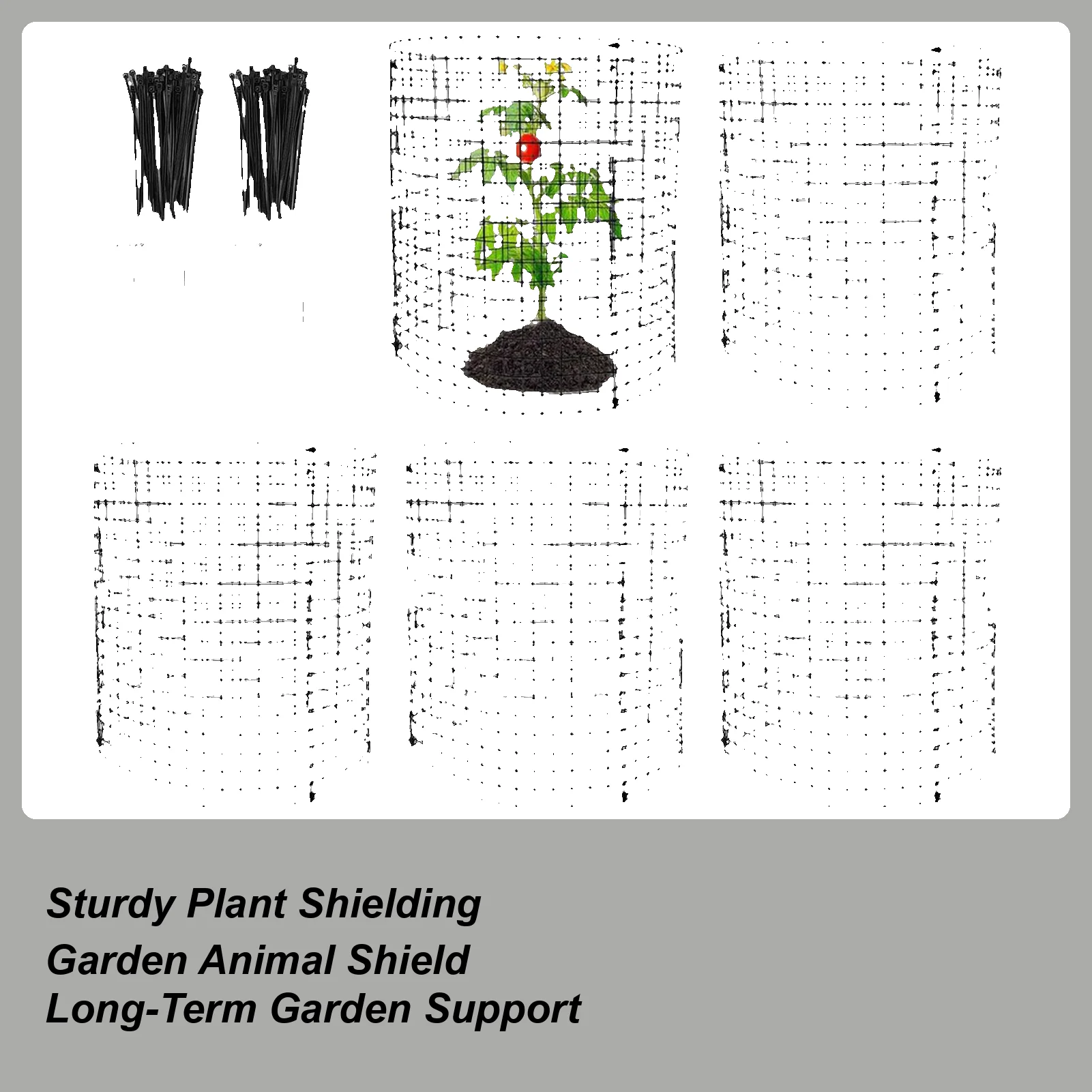 

Chicken Wire Plant Cover Metal Protection Guard Garden Netting Plant Covers for Strawberry Tomato Vegetable Flower Crop