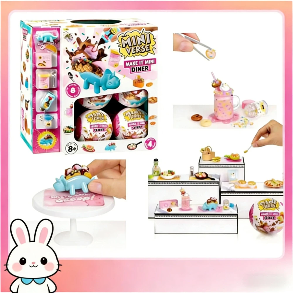 

MGA Mini Verse Mini Toy Blind Box Exquisite Dinner Mini Ball Pretend Play Toy Mystery Box, Decor and Custom Gift for Kids