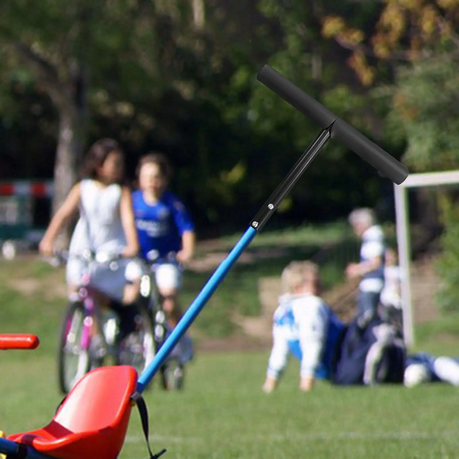 Barra di spinta a forma di T robusti accessori per triciclo per bambini accessori per bici per bambini parti di ricambio per viaggi a casa all'aperto