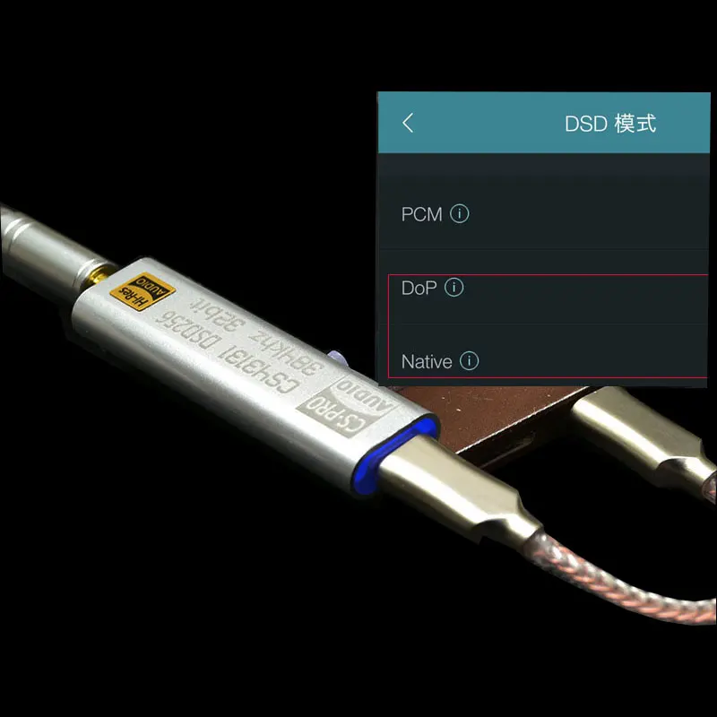HiFi CS4313 DSD256 DAC ถอดรหัส USB 32Bit 384KHz Type-C ถึง3.5มม.Audio Amp สำหรับ win10 iPhone Ios Android