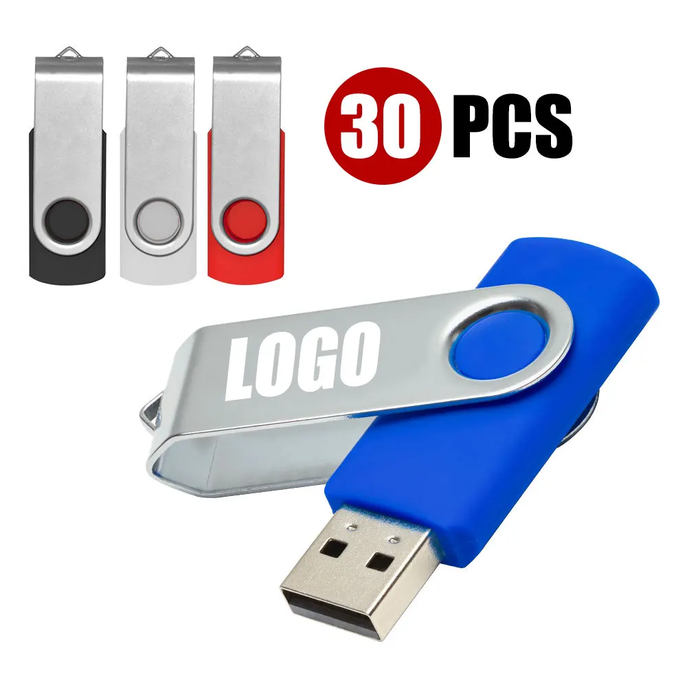 

30pcs/lot Multiple color options USB Flash Drives 64GB USB For Laptop Pen Drive 32GB waterproof Usb 2.0 Memory Stick 16GB U Disk