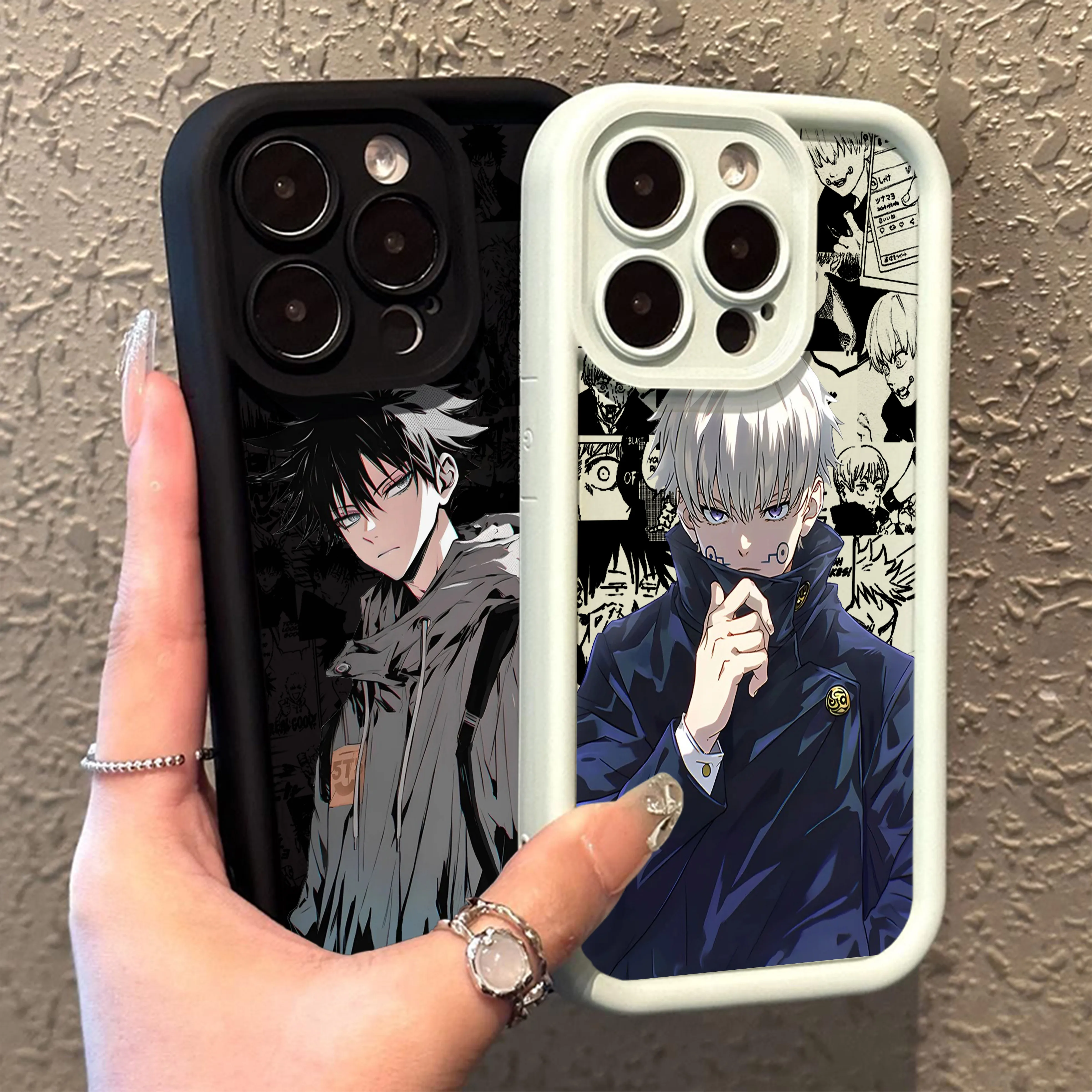 Anime Jujutsu Kaisen Gojo Phone Case for OPPO A5 A7 A16 A17 A38 A53 A54 A55 A58 A72 A74 A76 A78 A94 A98 4G 5G Cover