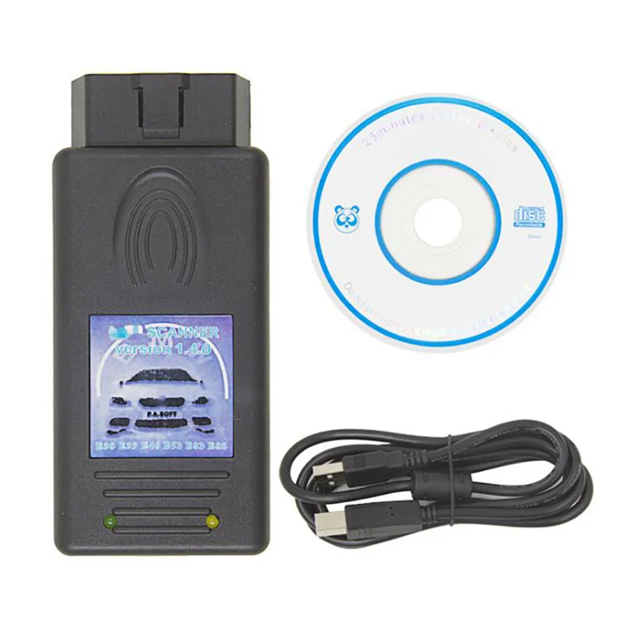 For BMW Scanner 1.4.0 Pasoft Diagnostic Code Reader  Programmer Cable with 20pin Adapter