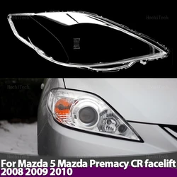 Auto Front Headlight Cover Lens Transparent Glass Headlamps Lampshade Lamp Shell For Mazda 5 Premacy CR Facelift 2008 2009 2010