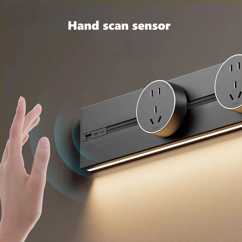 USB Track Sockets Wall Mounted Romovable Rail Power Outlet UK US EU FR RUS BR AU IT IL Standard Kitchen Electrical Plug Adapter