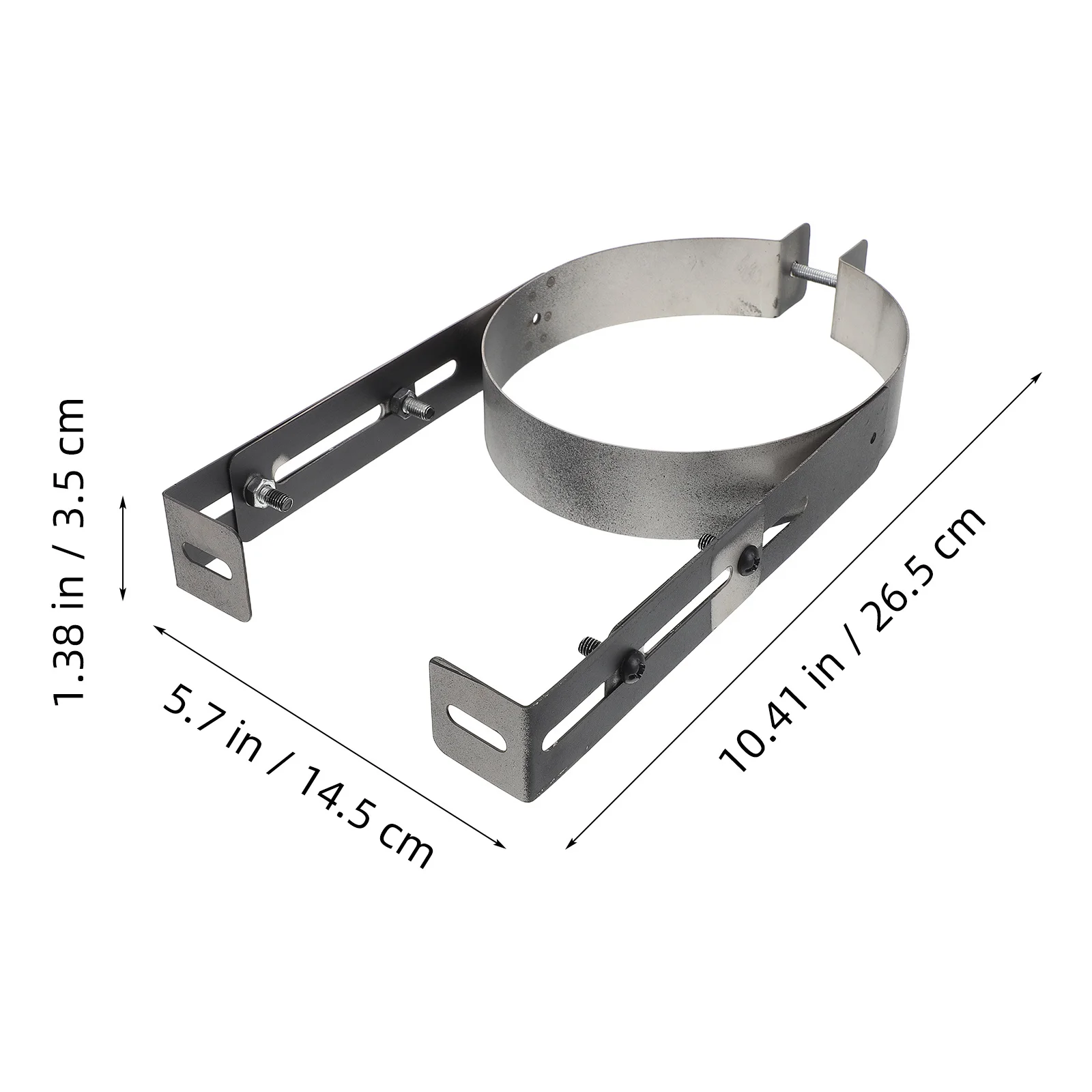 قابل للتعديل الفولاذ المقاوم للصدأ مدخنة الأنابيب قوس 6 بوصة جدار جبل دعم ل موقد تمديد U-شكل المشبك المداخن بطانة تسرب #6