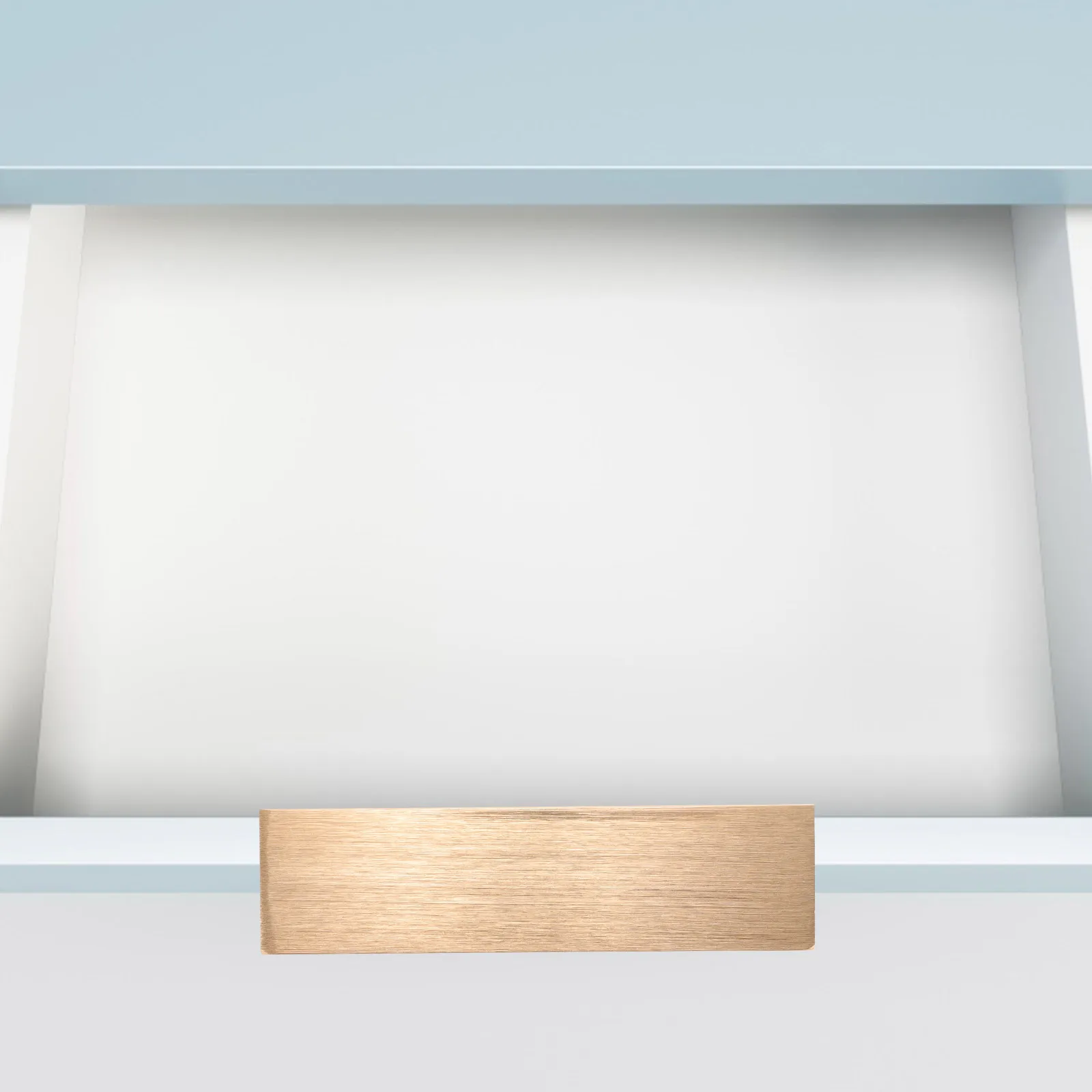

4 pcs Golden Handle Drawer Pull Cabinet Edge Banding Hidden Metal Finger Modern Minimalist Sturdy Practical Wardrobe