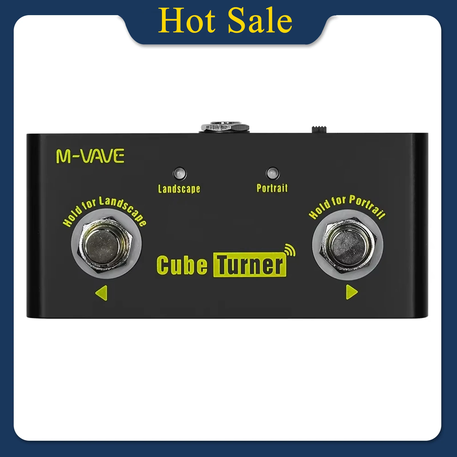 M-VAVE Cube Turner Wireless Page Turner Pedal Rechargeable Music Sheet Supports Looper Connection Compatible Guitar Pedal Parts