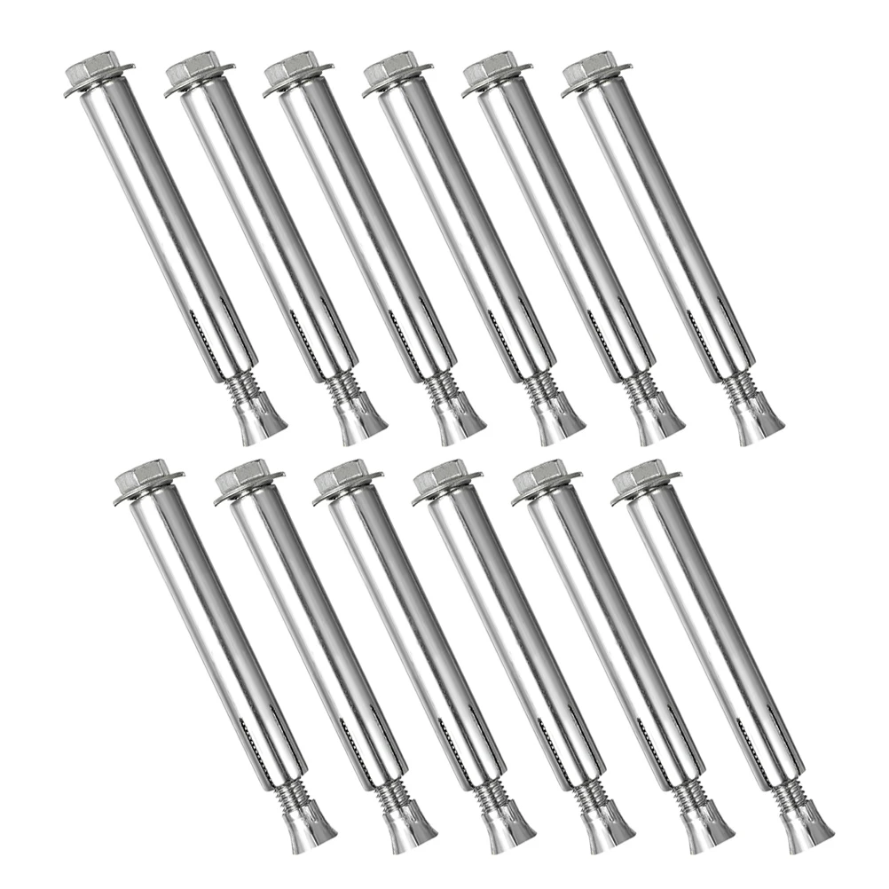 

12pcs Ground Lock Screws High-Strength Expansion Bolts For Asphalt Concrete Anti-Movement Secure Installation Parking Lots Speed