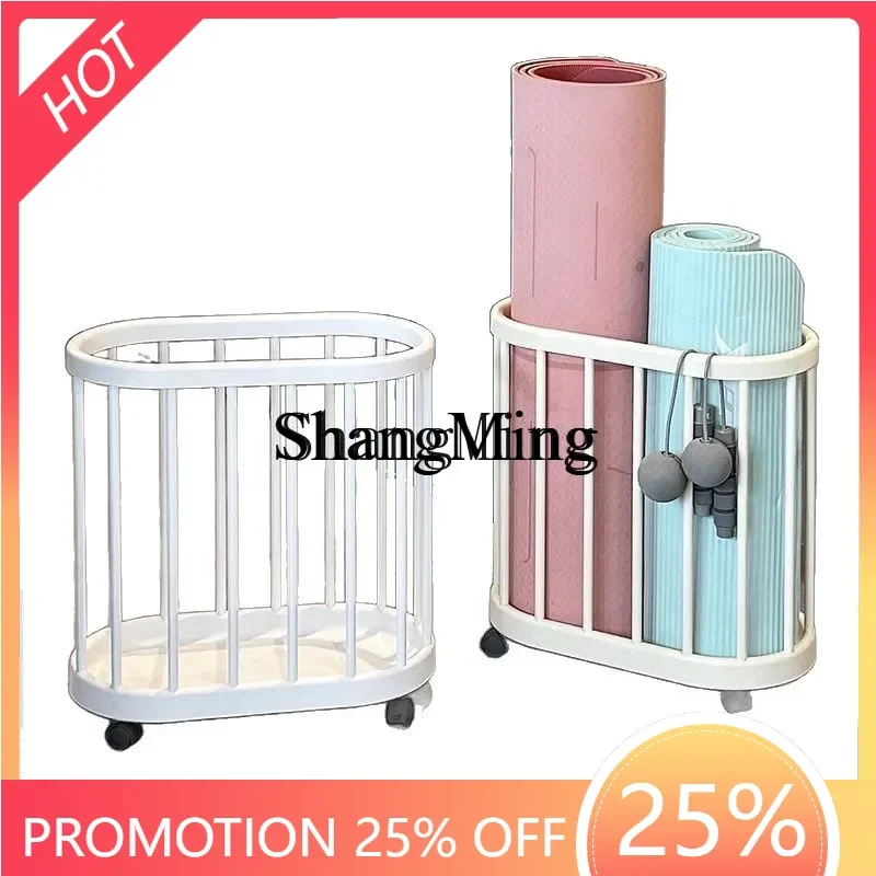 

ZYY Storage Basket Shelf Mobile Dirty Clothes Basket Umbrella Rack Storage Basket YogaFitness Equipment
