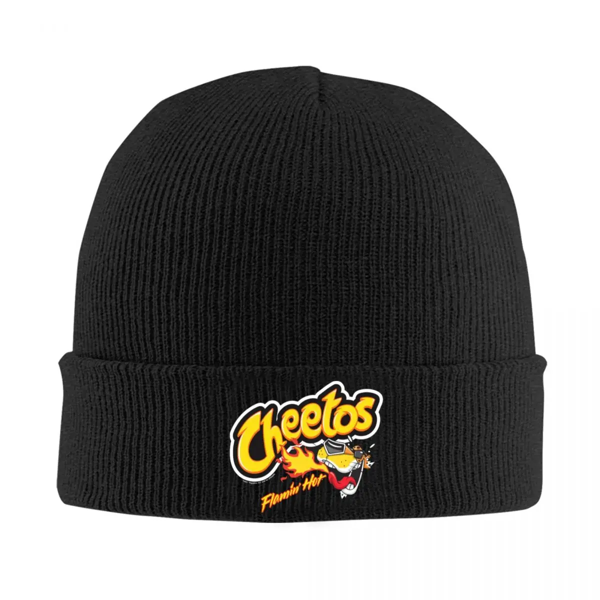 

C-Cheetosed Bonnet Hats Funny Cartoon Knit Hat Men Women Unisex Y2K Cool Thermal Elastic Beanie Hats Winter Kpop Graphic Cap