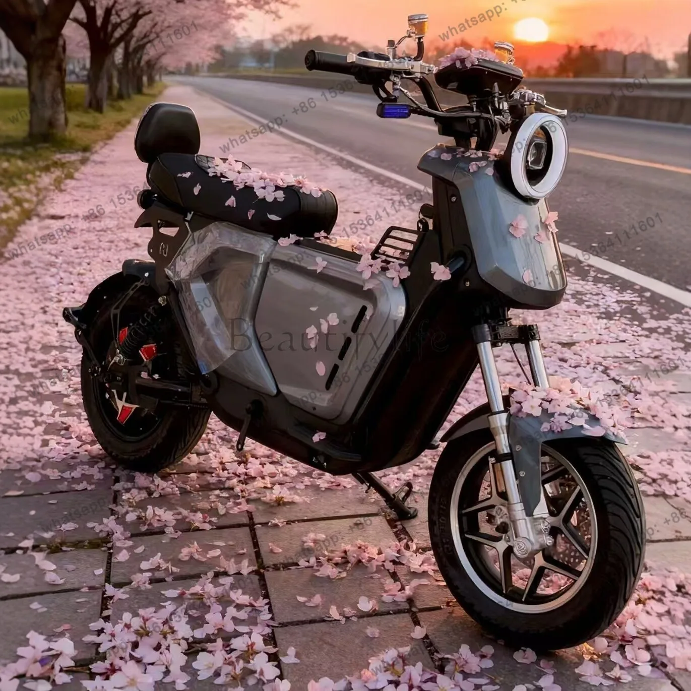 LJYCross-border export electric motorcycle U2 14-inch lithium battery commuter battery car
