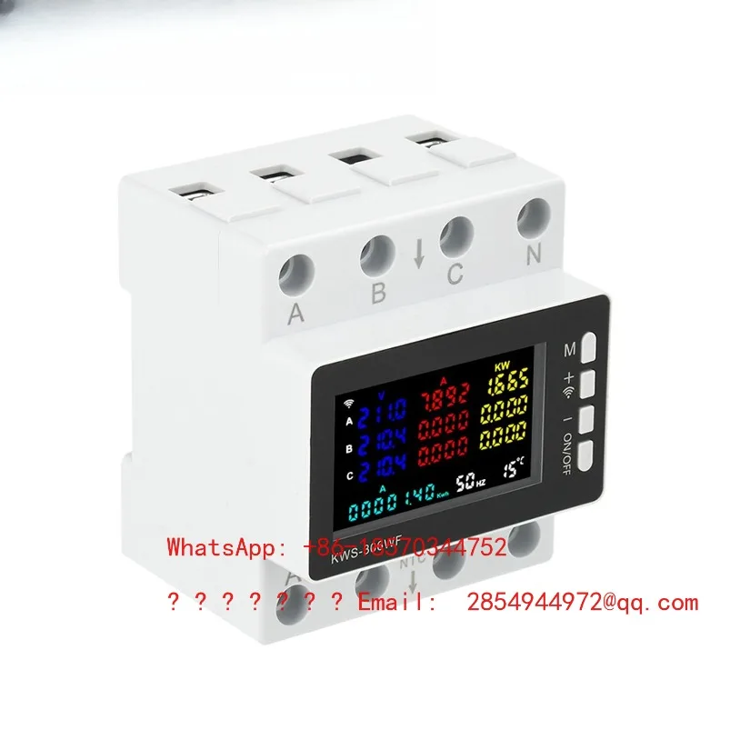 ac85-290v-80a-intelligent-graffiti-wifi-three-phase-four-wire-rail-multifunctional-voltage-and-current-power-meter