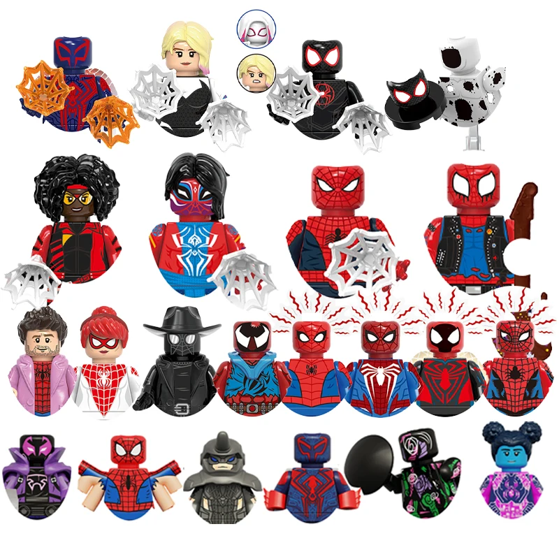 Bloques de Construcción de Spiderman de World Legends 2026, Juguetes de Ladrillos, Regalos, Minifiguras, Juguetes Educativos de Bricolaje para Niños