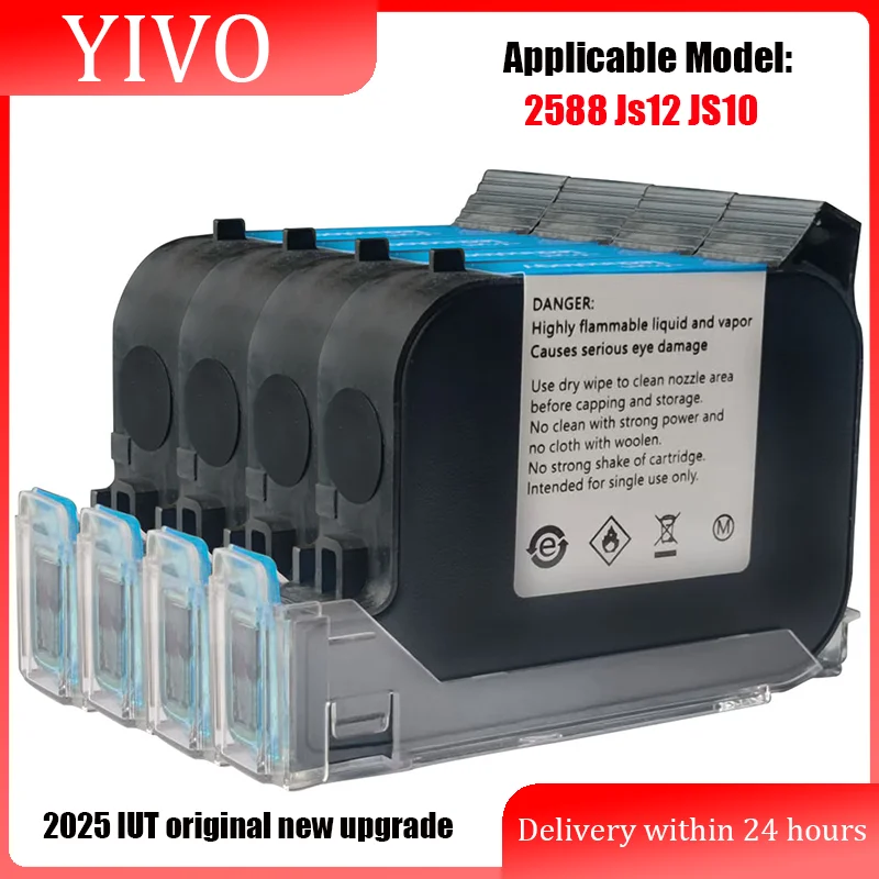 

2588 JS12 JS10 42ML Ink Cartridge Quick-drying 12.7mm Print Height Universal for Handheld Inkjet Printer 2025 Original IUT-300S+